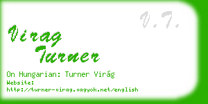 virag turner business card